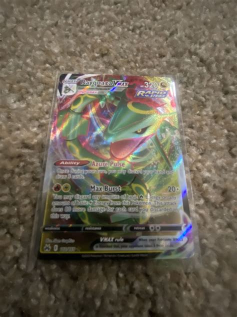 Rayquaza Vmax Full Art Ultra Rare Crown Zenith Pokemon Card