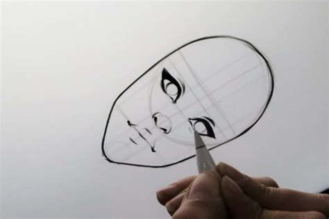 How To Draw a Face – step by step tutorial with guidelines - Alicja Prints