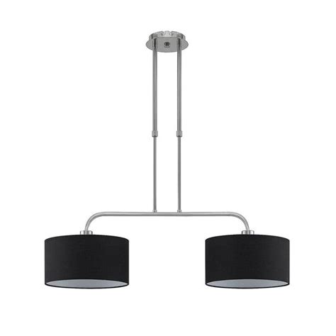 Suspension En M Tal Moderne Jevanna Couleur Nickel Satin Noir Lindby