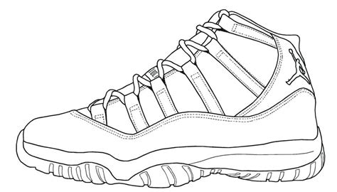 Converse Shoe Coloring Page At Free Printable