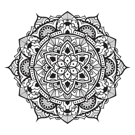 Premium Vector | Mandala wall art tattoo design circular pattern