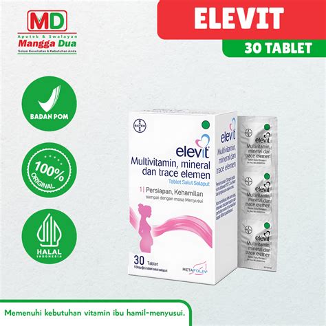 Jual Elevit Suplemen Ibu Hamil Tablet Shopee Indonesia