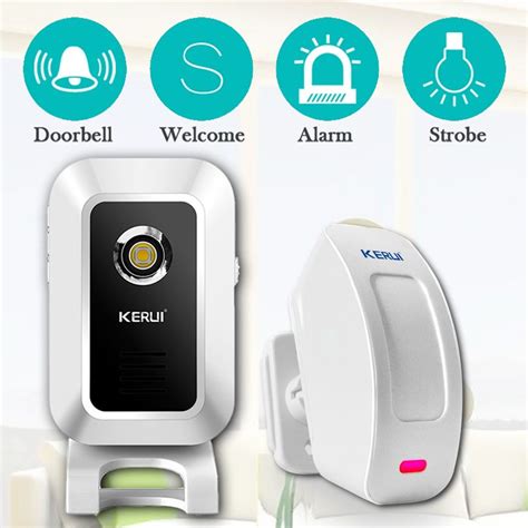 Kerui M Welcome Chime Wireless Pir Motion Sensor Door Bell Alarm Entry