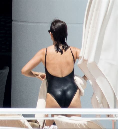 Penelope Cruz In Black Swimsuit At A Pool In Miami 05 19 2017 Hawtcelebs