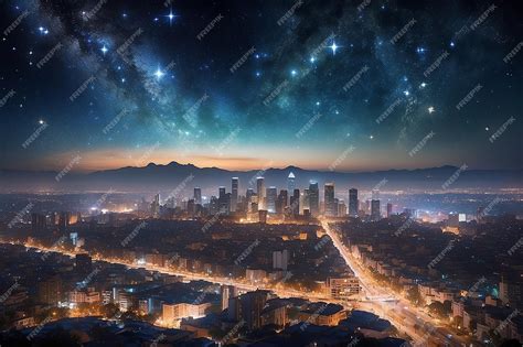 Premium Photo Luminous Qualities In Mexico Citys Skyline And Urban Lights