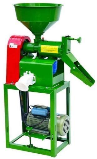 GREEN Automatic Mini Rice Mill Heavy Rice Grinding Capacity 150 Kgs 3