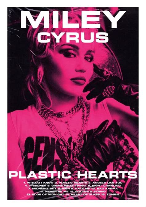 Miley Cyrus | Plastic Hearts (Poster) - Hi-Fi Hits