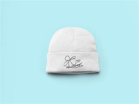 Bts V Kim Tae Hyung Signature Merch Beanie Lowkey Aesthetics Etsy