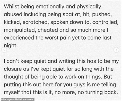 Malin Andersson Shares Red Lingerie Photos As Abusive Ex Is Jailed Daily Mail Online