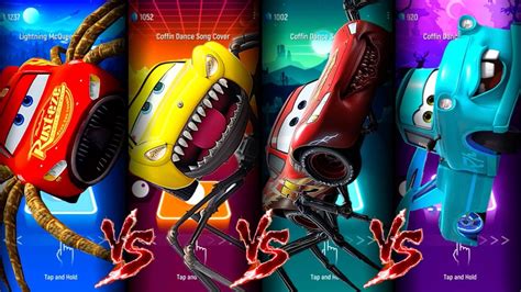 Lightning McQueen Eater Vs Cars Mater Tokyo Vs Cruz Ramirez Eater Vs