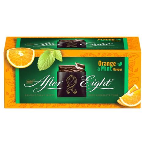 After Eight Dark Chocolate With Mint Orange Flavoured Filling 200 G