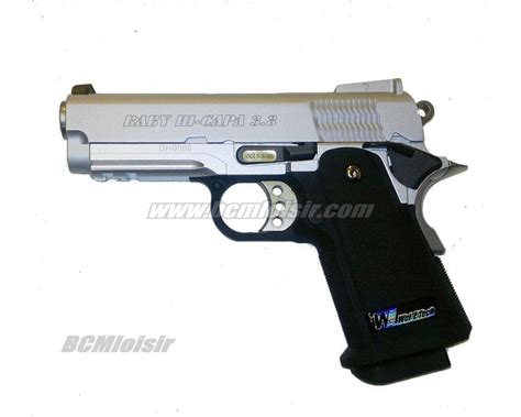 Hi Capa Baby Silver Full Metal Chrome Gbb We