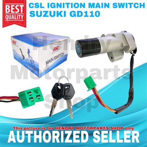 CSL IGNITION MAIN SWITCH 2 KEYS FOR SUZUKI GD110 JAPAN QUALITY