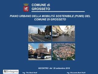 Piano Mobilità Sostenibile Grosseto PPT