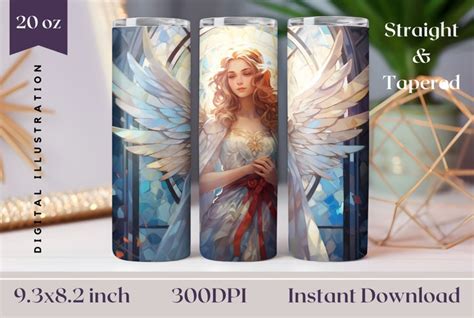 Christmas Angel Tumbler Wrap Design Christmas Sublimation