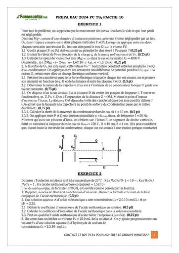 Prepa Bac Pc Ts Partie By Tehua