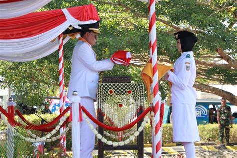 Inspekturi HUT Ke 78 RI Paman Birin Dalas Belangsar Dada Banua Maju