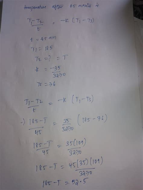 [Solved] . This exercise uses Newton's Law of Cooling. A roasted turkey