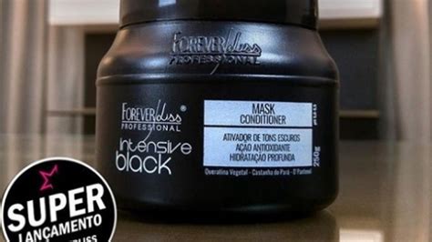 Máscara Tonalizante Intensive Black Da Forever Liss Para Cabelos Escuros Beautycris