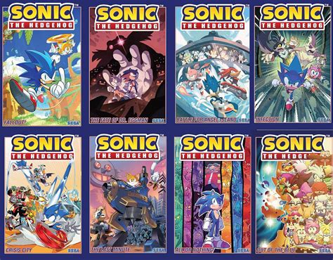 Sonic The Hedgehog Series 8 Book Set Vol 1 8 Fallout The Fate Of Dr