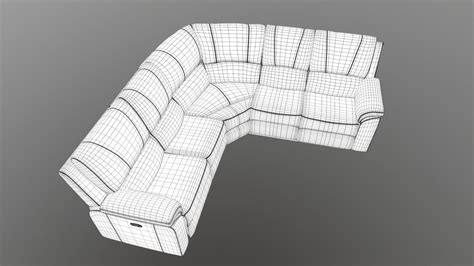 Sofa L Shape 3d Model Cgtrader