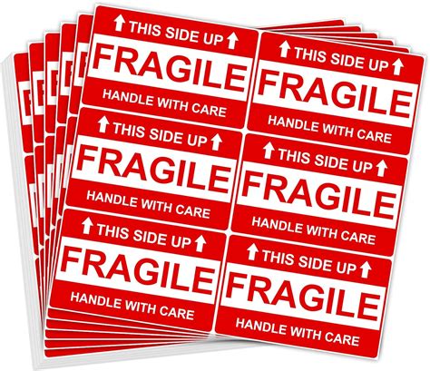 Anylabel Pcs X Large Fragile Stickers For Shipping Strong