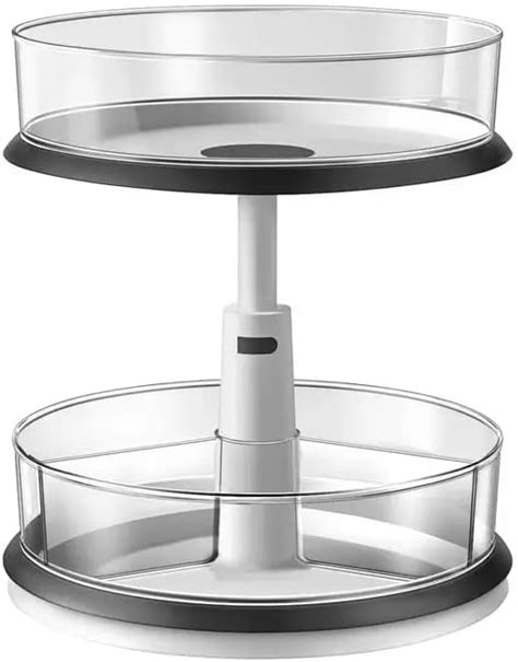 Madeglad Organizador De Especias Lazy Susan Ajustable De Dos Niveles