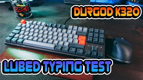 Durgod Taurus K320 Cherry MX Black Typing Sound Test Lubed YouTube