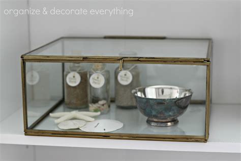 Brass And Beveled Glass Boxes At Create Ologie Organize And Decorate Everything