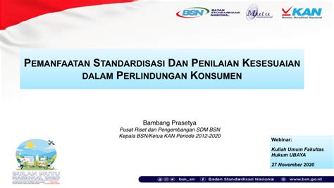 PDF Pemanfaatan Standardisasi Dan Penilaian Kesesuaian Dalam