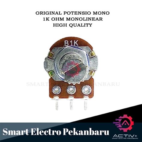 Jual ORIGINAL POTENSIO 1K OHM Mono Linear 1000 Ohm Potensiometer Mono