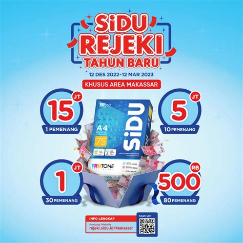 Peraturan Sidu Rejeki Tahun Baru Ada Total Hadiah Senilai Jutaan Rupiah