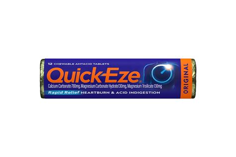 Quick Eze Original Antacid Tablets Heartburn Tablets