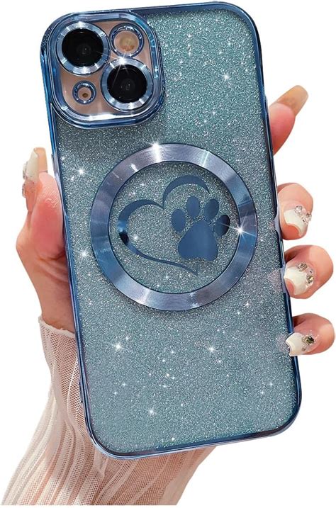 Amazon Weonmov Compatible For Iphone Case Glitter Clear Paw