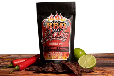 Hot Chilli Lime Beef Jerky Spicy Bbq Jerky