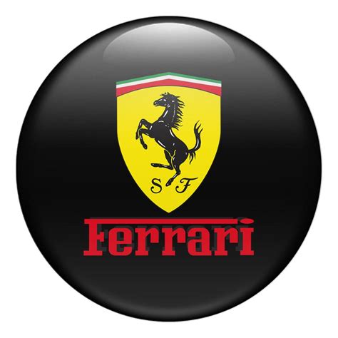 Ferrari Logo Domed Sticker All Sizes Silicon Emblems For Car Etsy