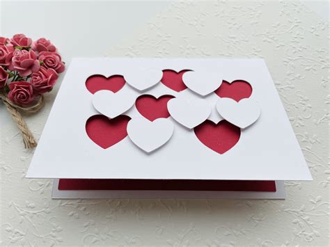 Svg Valentine Day Card Svg Bundle Hearts Card Svg Cricut Etsy