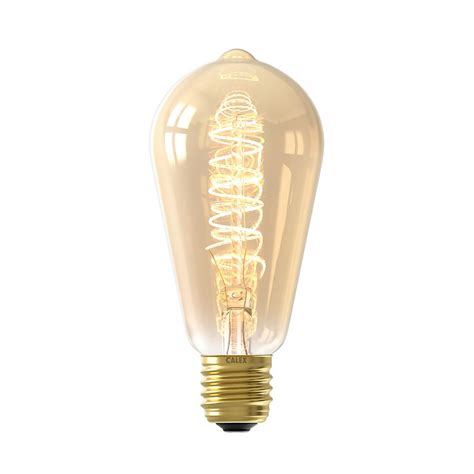 Calex Filament Rustic Spherical Tubular St64 Gold E27 Dimmable 250