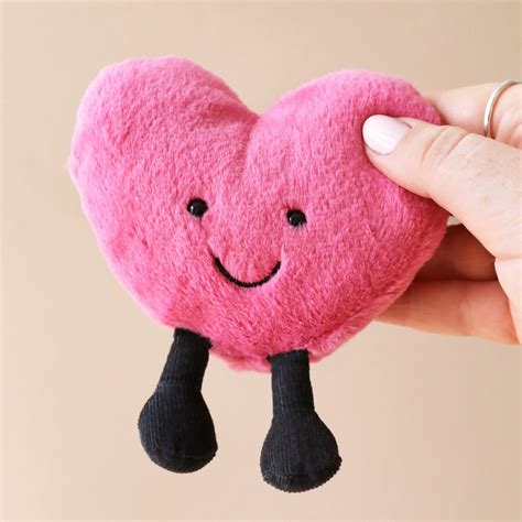 Jellycat Amuseable Hot Pink Heart Soft Toy Lisa Angel