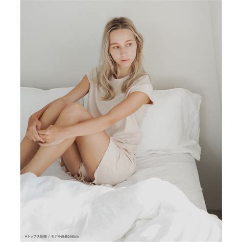 フランデランジェリー fran de lingerie つるんと心地いいリラックスウェアシンプルショートパンツ プリティプル ショートパンツ リボン付きショートパンツ グリーン 靴