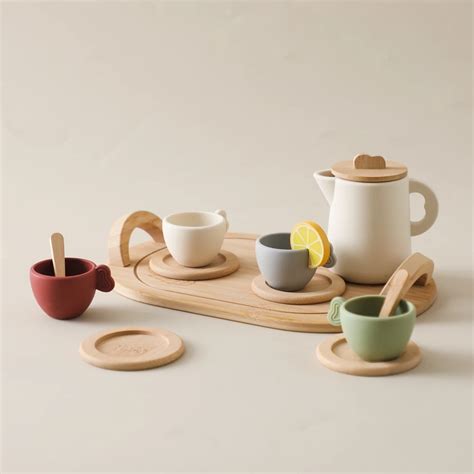 Kinder Low Tea Silikon Tee Set Kind Montessori Spielzeug Nachmittags