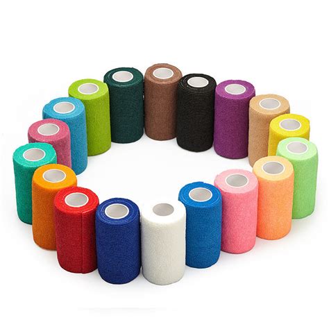 Medical Factory Colored Self Adhesive Non Woven Cohesive Bandage