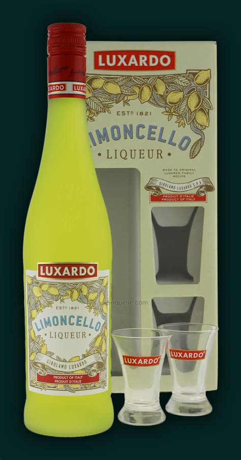 Luxardo Limoncello Liqueur With Zwei Glasses 19 45 € Weinquelle Lühmann