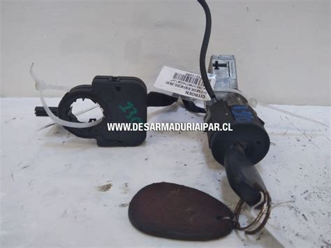 Chapa Contacto Con Modulo E Inmovilizador Y Llave Citroen C