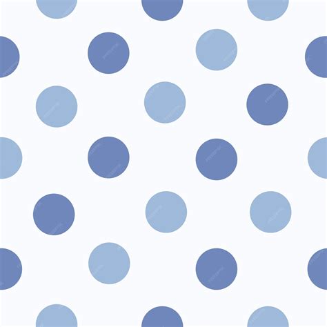 Premium Vector Vector Blue Polka Dots Seamless Pattern