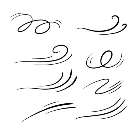 Curve Wind Abstract Air Flow Black Wavy Line Breeze And Weather Icon