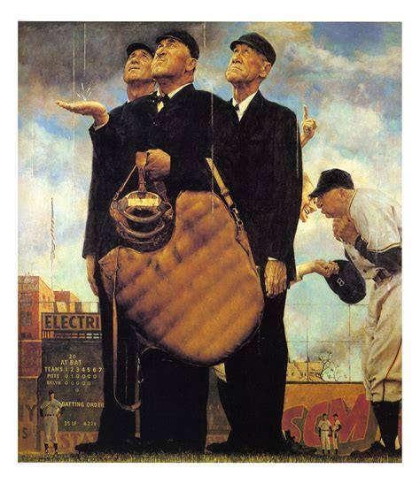 1949 Game Called Because Of Rain By Norman Rockwell Artofit