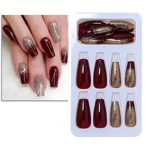 Unha Vinho Com Glitter - 45 Ideias de Unha Vinho com Glitter Elegantes e Fáceis