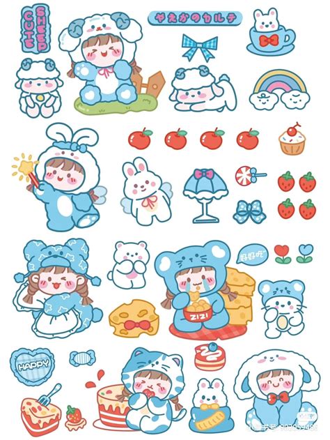 Preppy Stickers Kawaii Stickers Diy Stickers Easy Paper Crafts Diy