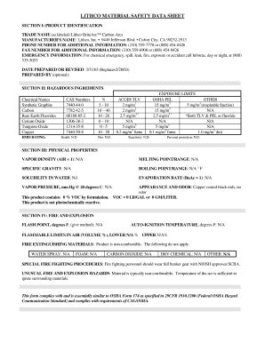 Fillable Online Msds Britearc Doc Fax Email Print Pdffiller